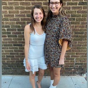 White ruffle bride/event dress